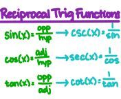 reciprocal trig functions.jpg from son sec