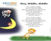 free printable nursery rhyme lyrics page hey diddle diddle hey free printable nursery rhymes.jpg from kids tales rhymes